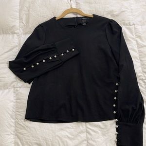 Black pearl blouse
